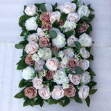 Ivory Blush with Foliage Flower Wall - Starlight Flower Walls