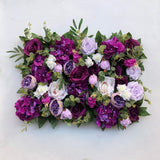 Purple Foliage Flower Wall - Starlight Flower Walls