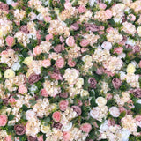 Yellow, Pink & Purple Foliage Flower Wall - Starlight Flower Walls