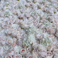 Pretty Pink and Ivory Flower Wall - Starlight Flower Walls