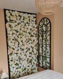 Ivory, Yellow Foliage Flower Wall - Starlight Flower Walls