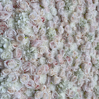 Pretty Pink and Ivory Flower Wall - Starlight Flower Walls