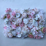 Soft Pink, Peach and Ivory Flower Wall - Starlight Flower Walls