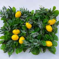 Green Leaves with Lemons Flower Wall - Starlight Flower Walls